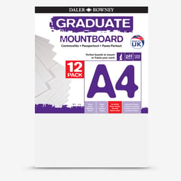 Daler Rowney Graduate Mountboards A4, pack of 12 - Graffiti Gallery