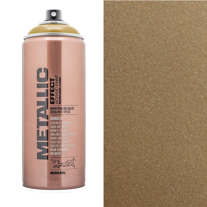 Montana Metallic Effect Spray Paint 400ml, Aztec Gold EMC1030 - Graffiti Gallery