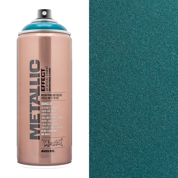 Montana Metallic Effect Spray Paint 400ml, Caribbean EMC6250 - Graffiti Gallery