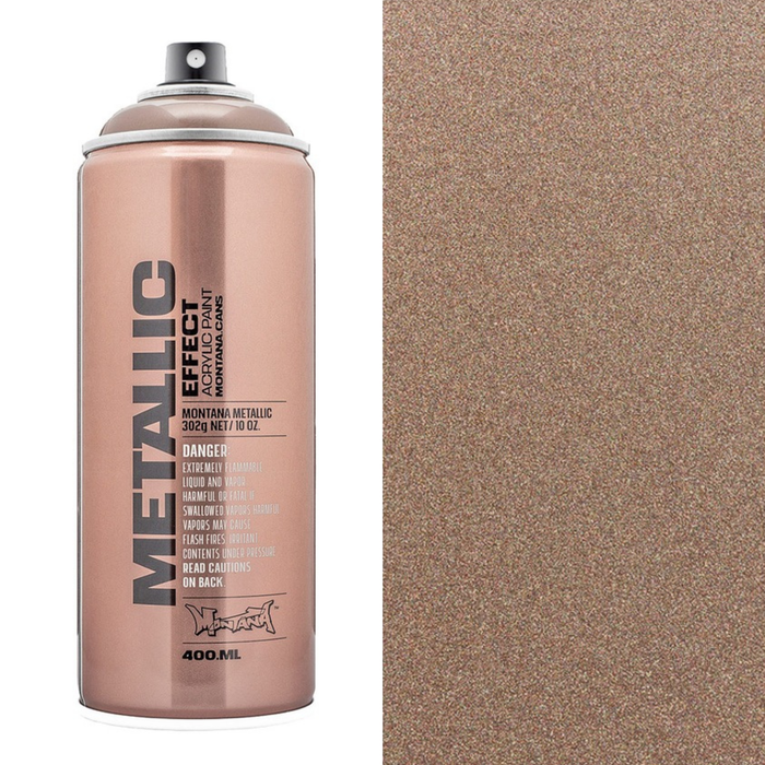 Montana Metallic Effect Spray Paint 400ml, Champagne EMC2010 - Graffiti Gallery