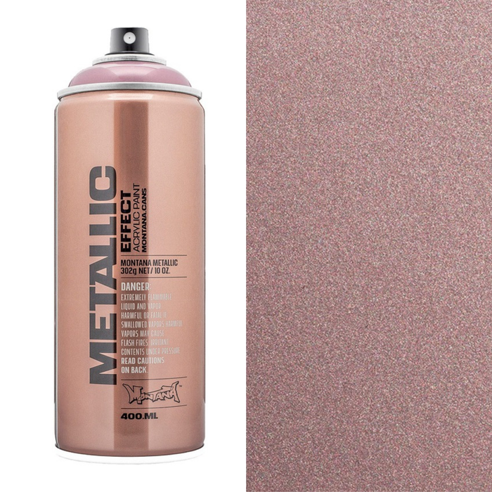 Montana Metallic Effect Spray Paint 400ml, Rose EMC3110 - Graffiti Gallery