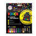 Posca Paint Markers, 12 assorted colours (PC-5M and PC-7M) with pouch - Graffiti Gallery