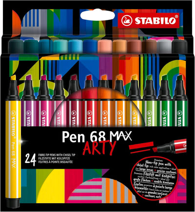 Stabilo Pen 68 MAX ARTY felt-tip pens, card wallet of 24 - Graffiti Gallery