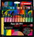 Stabilo Pen 68 MAX ARTY felt-tip pens, card wallet of 24 - Graffiti Gallery