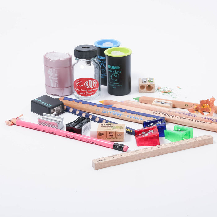 KUM 15cm square wood ruler