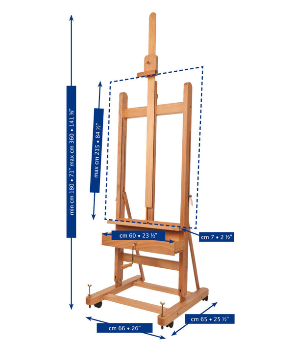 Mabef M/05 Studio Easel – Professional Wooden Artist Easel