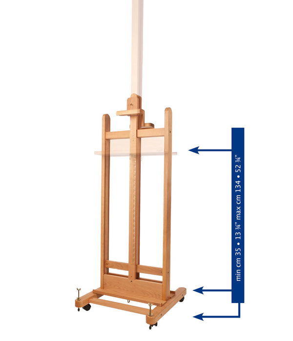 Mabef M/19 Double-Sided Studio Easel – Professional Wooden Artist Easel