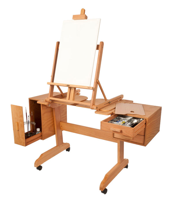 Mabef M/30 Painting Workstation – Professional Wooden Artist Easel Workstation