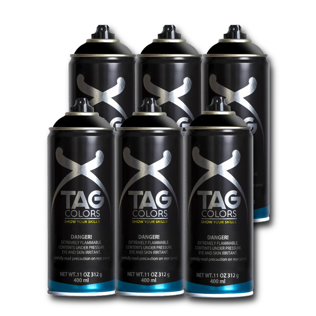 Color Taggers TAG COLORS Black Pack of 6