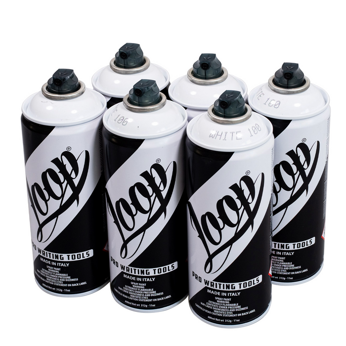 Loop One Color Sixpack - White