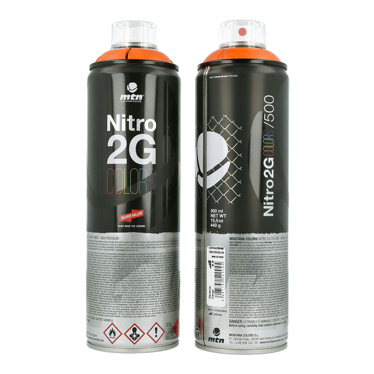 MTN Nitro 2G Colors Spray Paint - Silver Chrome