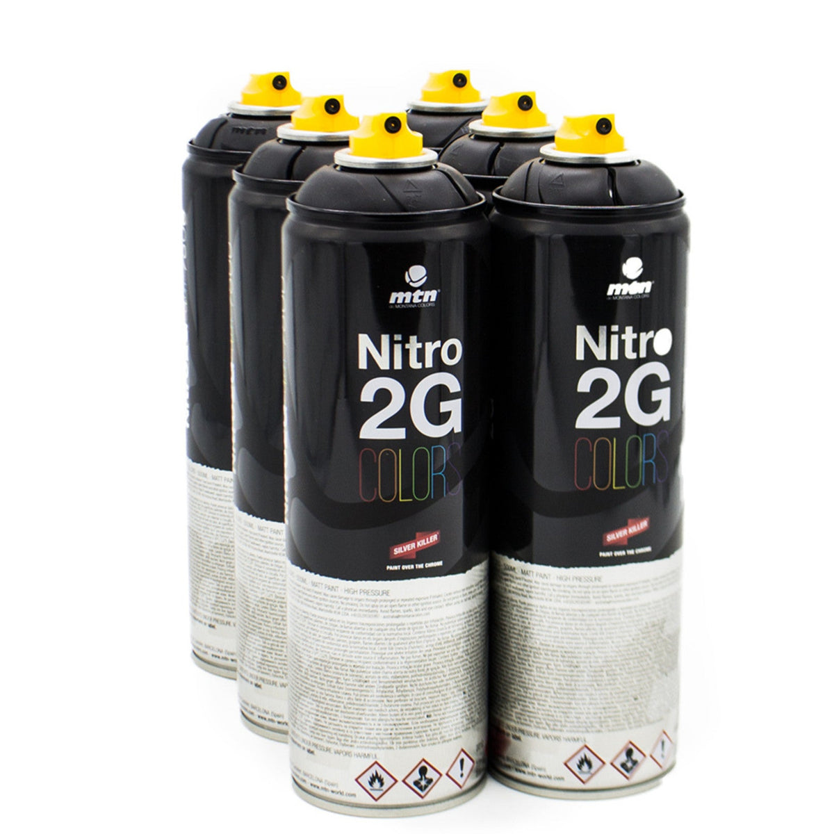 Nitro 2G Pack of 6 Black